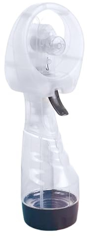 Water Spray Fan | Handheld Fan with Water Mist Spray | Cooling Mist Sprays Handheld | Portable Fans Sprays Bottle with 350ml Waters Tank | Personal Misting Fans for Outdoor Travel Accessories