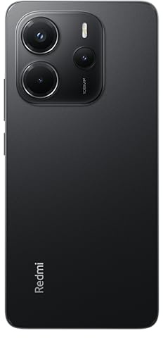 Xiaomi Redmi Note 14 smartphone, 6+128GB, 108MP AI camera system, 120Hz eye-care display, AI features - Black (Renewed)