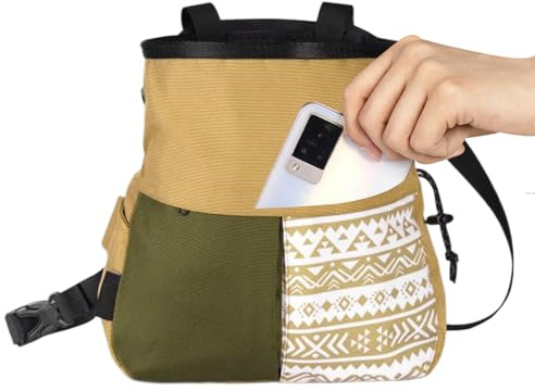 Magnesium-Klettertasche, große Kapazität zum Gewichtheben, Magnesia-Pulver-Tasche mit breiter Öffnung für Gymnastik, Tennis, Baseball, Training drinnen und draußen