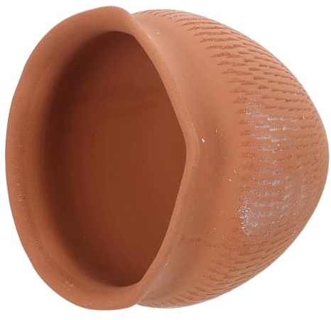 Baluue Pot à Ail en Terre Cuite Ventilé – Récipient de Rangement pour Pommes de Terre Oignons et Ail – Bac de Conservation Multifonction pour Légumes Racines – Support la Cuisine
