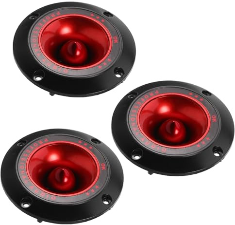 BESTonZON 3pièces Tweeters Piézoélectriques à Pavillon Lot de Remplacement pour Haut-parleurs Aigus Clairs Systèmes Audio Scène Musique