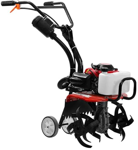 Motozappa a benzina, coltivatore a 4 tempi, motore 55 cc con 4 lame, design leggero per aratura efficiente