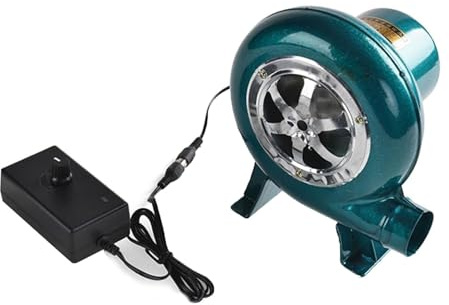 Soplador De Barbacoa - Soplador De Aire Eléctrico Centrífugo, Turbina Soplador De Castillos Hinchables, Parrilla del Encendedor del Carbón De La Fan(100W)