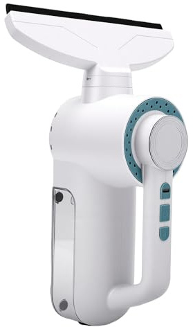 banapoy Aspirapolvere per Finestre Ricaricabile Senza Fili per la Pulizia di Finestre, Specchi, Piastrelle, Marmo, con Display LED a Batteria e Lunghi Tergivetri in Silicone
