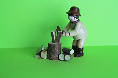 Romy Thiel Figur Holzhacker Höhe 6,0cm Neuware Original aus dem Erzgebirge