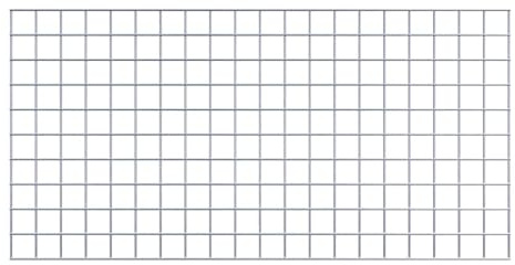 Treillis pour gabions de 5 x 5 cm - Maillage de 100 x 50 cm