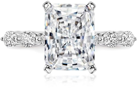 Michooyel S925 4,0 ct Diamant Verlobungsring Ehering Radiant Cut Zirkonia Sterling Silber Edlen Schmuck Für Frauen