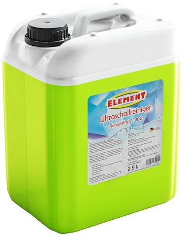 Ultraljudsrengöring I koncentrat 1:100 I 2,5 liter I för rengöring av glasögon, smycken, klockor, mynt och andra små delar i ultraljudsbadet