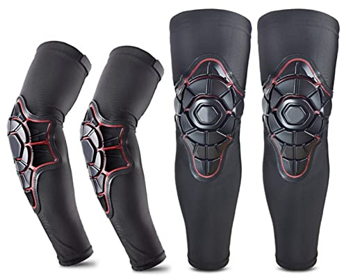 COOKOE Motorrad Ellenbogenschützer Armstulpen Knieschoner Radfahren Knieschutz Motorrad Schutzausrüstung Erwachsene Motocross Guards