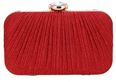Abendtasche Damen Clutch Mode Abendtasche Damen Handtasche Bankett Vielseitige Handtasche Kleid Abendtasche Rot