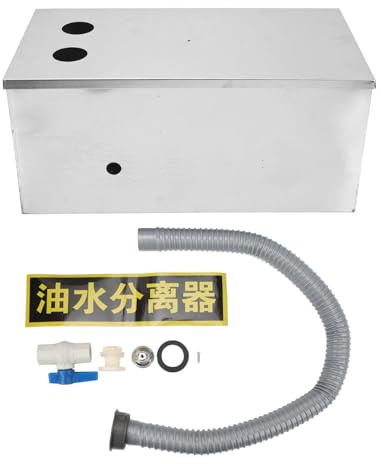 Séparateur de Graisse de Filtration en 3 étapes, pour Cuisine et Restaurants, Séparateur D'huile et D'eau en Acier Inoxydable