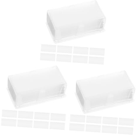 SOLUSTRE 3 Sätze Mikroskopobjektträger 100 Objektträger Aus Glas Labor Für Probenvorbereitung Analyse 100 Stück * 3