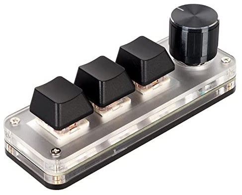 XUMIUZIY Programmierbare Makro Tastatur, Mechanische Gaming Makro Tastatur mit Benutzerdefinierten Knöpfen, Rotem Schalter, eine Hand Makro Tastatur, USB Kabel OSU Tastatur für PC (3
