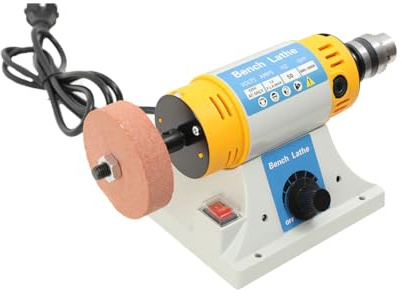 Atsoya 220V 320W Poliermaschine, Hochgeschwindigkeits Schmuck Jade Poliermaschine, mit Staubdichtem Motor, 4 Zoll Polierscheibe, Geeignet für Metall, Stein, Glasgravur, Polieren und Reinigen