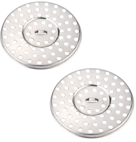 Copertura per scarico a pavimento, 2 pezzi 8,5 cm di diametro Copertura per griglia rotonda antiblocco per doccia rotonda in acciaio inossidabile per la casa
