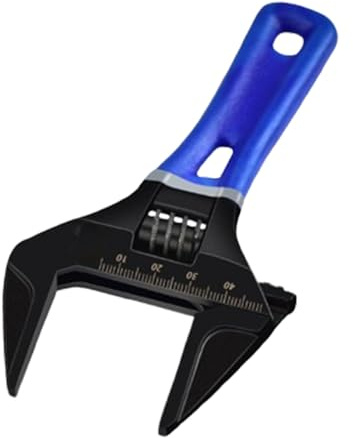Llave inglesa ajustable, herramientas de mano pequeñas ajustables, llave de tubo de mango corto, para baño, oficina, fontanería, fregadero, construcción, acoplamientos, hogar, apartamento