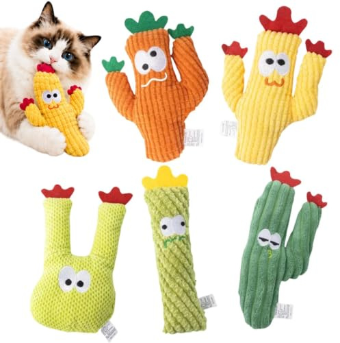Cat Teething Toys Plush Chew Catnip Pet Supplies | Indoor Cat Play Chewing Pillow for Small Medium Large Pet Indoor Outdoor Travel Bedroom Backyard Balcony