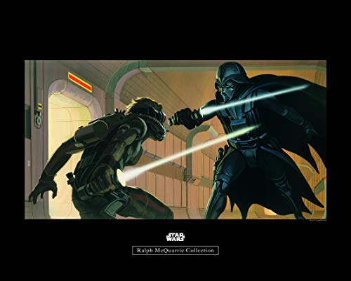 Komar Wandbild | Star Wars Classic RMQ Vader Luke Hallway | Kinderzimmer, Jugendzimmer, Dekoration, Kunstdruck | ohne Rahmen | WB161-50x40 | Größe: 50 x 40 cm (Breite x Höhe)