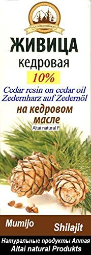 Zeder Nuss Öl, Zedernharz 10%, Mumijo 1%, 100 ml, Kaltpressung, живица + мумие