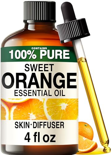 KUKKA Orangen-Ätherische Öle – 118 ml – für Haar, Haut, Diffusor, Aromatherapie und Duft zur selbstgemachten Seifenherstellung
