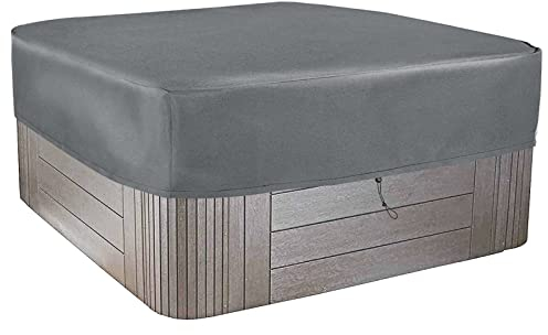 Schleuder Impermeabile Piazza Vasca Idromassaggio Copertura Esterna Spa Covers,Vasca idromassaggio per Interni ed Esterni Whirlpool Spa Hot Tub, Copertura per Piscina, Grigio (230 * 230 * 25 cm)