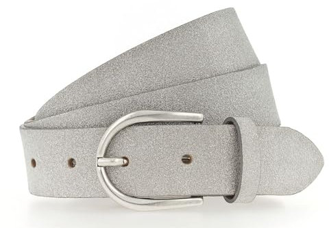 Vanzetti 30mm Glitter Belt W85 Silver Glitter