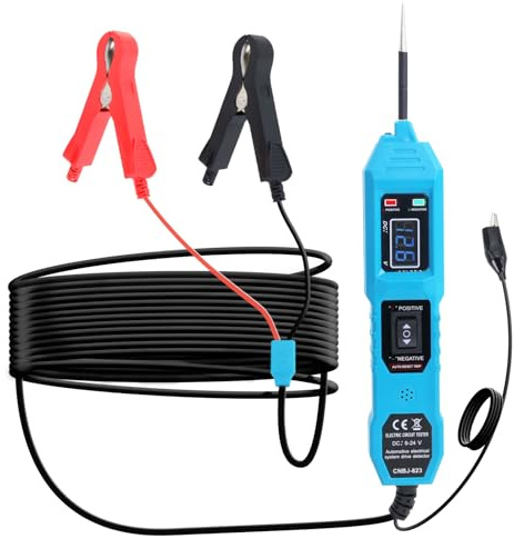 Lqito Lqito Multifunctional Car Circuit Tester Component Activation Electrical Tester 6-24V/3.5-36V AC/DC Car Power Tester Digital Display Short Circuit Finder for Continuity Testing