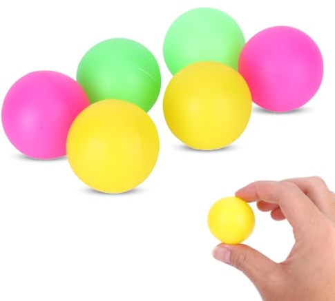 cardyven Set de reemplazo de Pelota de Remo de 6 Piezas de Playa, Bolas de Agua de Alta Visibilidad de PVC Balls Beach Ball Ball Beach Raquet Accesorios para Actividades al Aire Libre