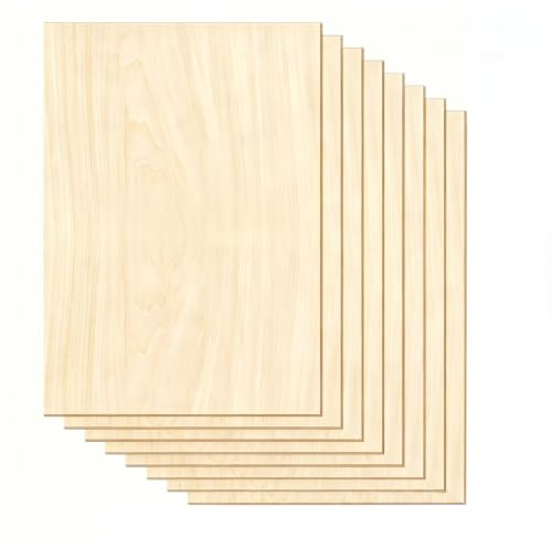 ToCome 5mm Sperrholz A3 Linde Sperrholzplatte Laserfähig 420 x 297 x 5mm Linden Holzplatte Plywood 5mm Holz für Laser (6 Stück)
