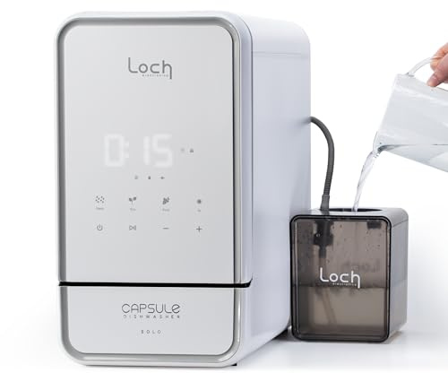 Capsule Dishwasher Solo - Table Top Dishwasher - 7 Programmes, Touch Control, Auto-drying, Baby Care & Fruit Wash, No Plumbing Required