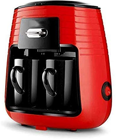 Machine à Café, 450W 0.25L Machine à Café Machine à Thé Filtre Ensemble avec 2 Tasses en Céramique Style Américain Automatique Home Office Cafetière Électrique, Pour le Bureau à Domicile (Intéressant