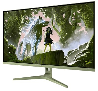 Arozzi Nova 32 Monitor Gaming IPS QHD 2560×1440, 180 Hz, 1 ms, FreeSync, HDR, Altavoces Integrados – Forest Green
