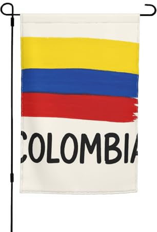 Drapeau de la Colombie - 30,5 x 45,7 cm - Pour porche - Toutes saisons - Pour extérieur - Décoration de cour