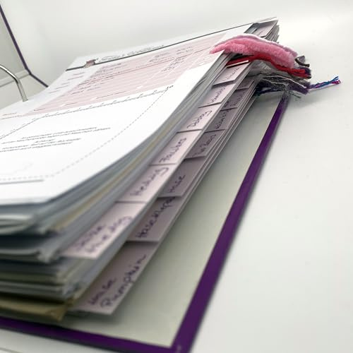 Frida's Wollhaus Frida's Strick- und Häkel-Register Projekt Organisation beidseitig bedruckt A4 mit Lochmarkierung (25 Stück)