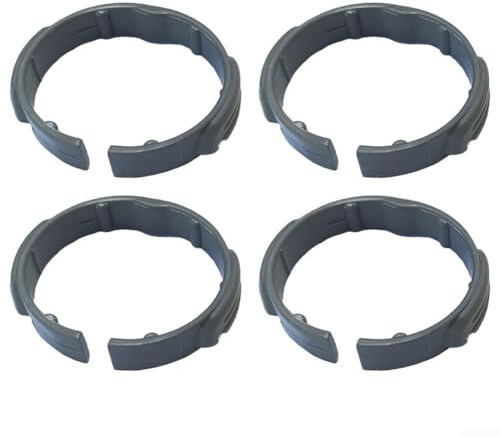 4 Pack Elbow Clamp for Karcher Vacuum Cleaners NT20 30 WD1-4 MV3-MV6 Series Replaces Part 2.863-012.0 Suction Hose Connector Clip Grey Yellow(Grey)