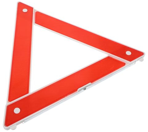 FOYTOKI Triángulo de Advertencia para Coche Homologado Rojo, Plegable y Fácil de Transportar, Adecuado para Seguridad Vial y Estacionamiento en Carretera