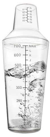 per miscelazione, shaker a due fasi, misurino per liquidi, contenitore trasparente per diluizione da settecento millilitri, strumento di miscelazione del fluido per autolavaggio con beccuccio