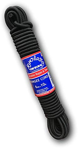 Everlasto 'Lastoflex' Elastic Shock Bungee Cord Rope Black 3mm (20M)