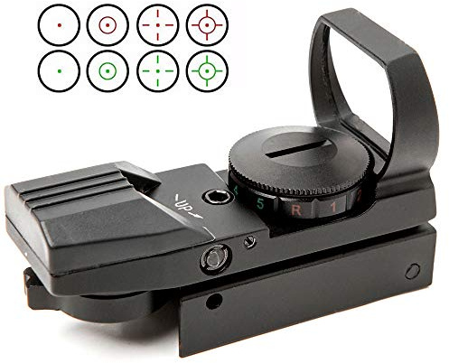 ACEXIER Zielfernrohr 20mm Schiene Holographisches Leuchtpunktvisier 4 Absehen taktisches Zielfernrohr Kollimator Optisches Visier Jagd Airsoft Optics