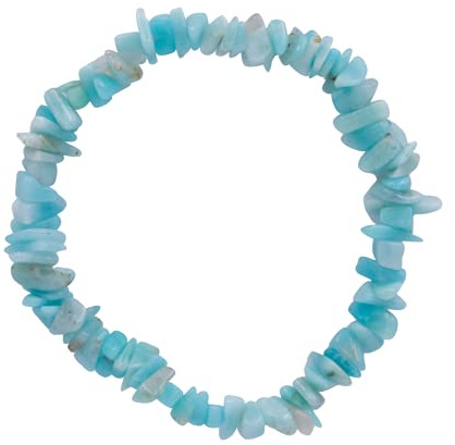 Taddart Minerals – Grünes Splitter Armband aus dem natürlichen Edelstein Amazonit auf elastischem Nylonfaden aufgezogen – handgefertigt