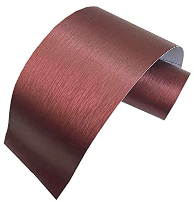 Abziehen und Aufkleben, PVC, selbstklebend, metallische Farbe, wasserdicht, Wandbordüre, Dekor-Aufkleber, abnehmbare Küche, Badezimmer, Fliesen und Türen, 10,2 x 499,9 cm (Roségold)