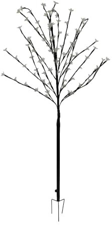 Gardenwize - Solar-Powered Cherry Flower Tree with Stake Lights - 120cm - Eco-Friendly, Low Maintenance - LED Lights Garden Trellis