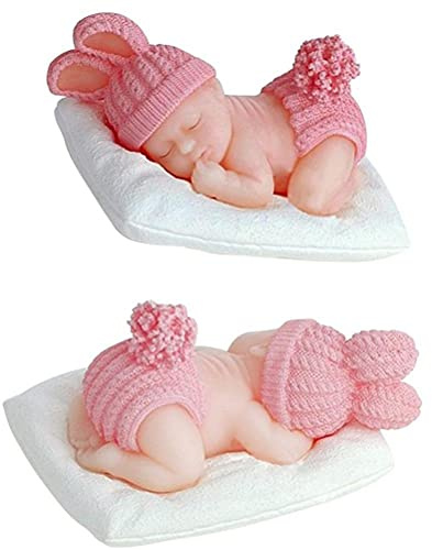 Baby-Silikonform, Neugeborenen-Seifenform für Fondant-Kuchendekorationen, Kuchendeckel, Cupcake-Topper, DIY-Silikonform für Kerzen