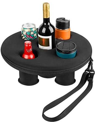 Stronrive Pool Drink Holder Floats | Hot Tub Drink Tray with 5 Holes,Floating Tray, Floating Coaster Pool Drink Holder for Beach Pool Water Fun