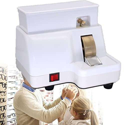 ZHPPED Meuleuse de Bord Optique portative, meule d'affûtage Abrasive pour disques d'angle de Coupe à Faible Bruit pour Le Polissage des Bords des Verres de Lunettes