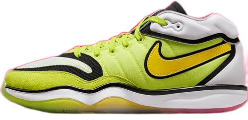 NIKE G.T. Hustle 2 Herren Basketballschuhe DJ9405-102, Cyber/Weiß/Sirenenrot/Vivid Sulfur, 49.5 EU