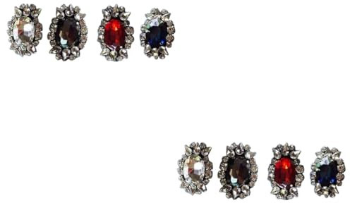 Tofficu 8stücke Teiliges Strass-brooch Handgemachte Kristall-patches Für Kleidung Schuhe Und Accessoires Dekoration Für Taschen Hüte Und Mehr