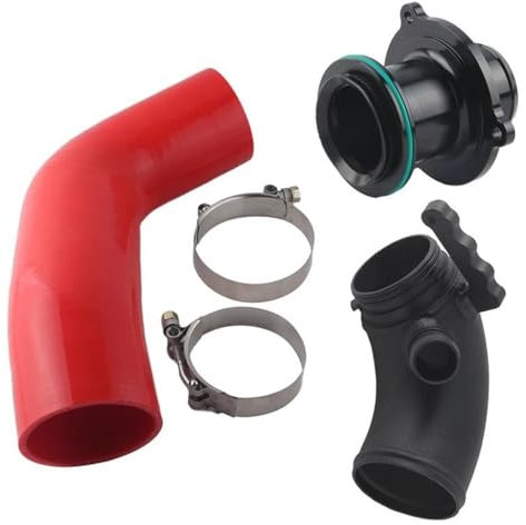 Tomas De Aire Manguera De Entrada De Silicona Silenciador De Codo De Entrada Turbo Eliminar Para Asiento Para Leon MK3 Motor Cupra 3gen Tubo Admisión(Rojo)