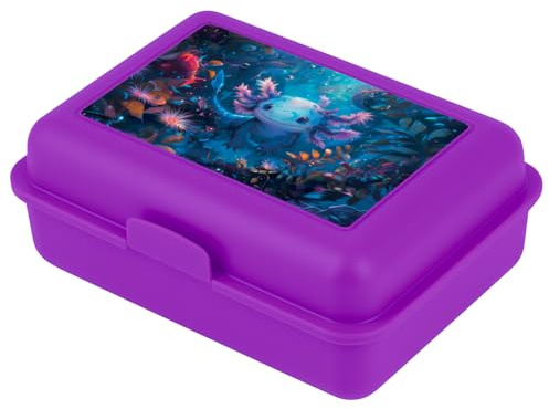 Baagl Brotdose Kinder Schule Lunchbox Mädchen Jungen Jausenbox - Axolotl