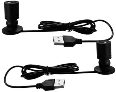iplusmile Usb Led Schrankstrahler 2 Stück Aluminiumlegierung Kleine Vitrinenbeleuchtung Warmweiß 1w Stehende Led Spots Für Schmuck Und Thekenauslagen